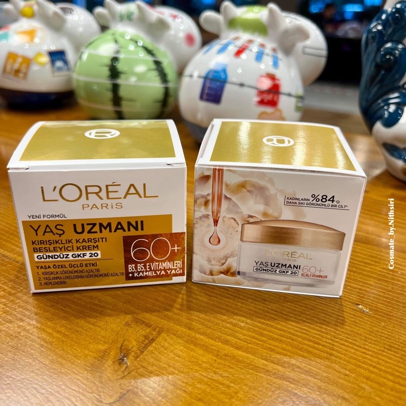 พร้อมส่ง)ลอริอัล L'Oréal ครีมบำรุงผิวหน้า ต่อต้านริ้วรอย สำหรับอายุ60+  ขึ้นไป ขนาด 50Ml. | Shopee Thailand