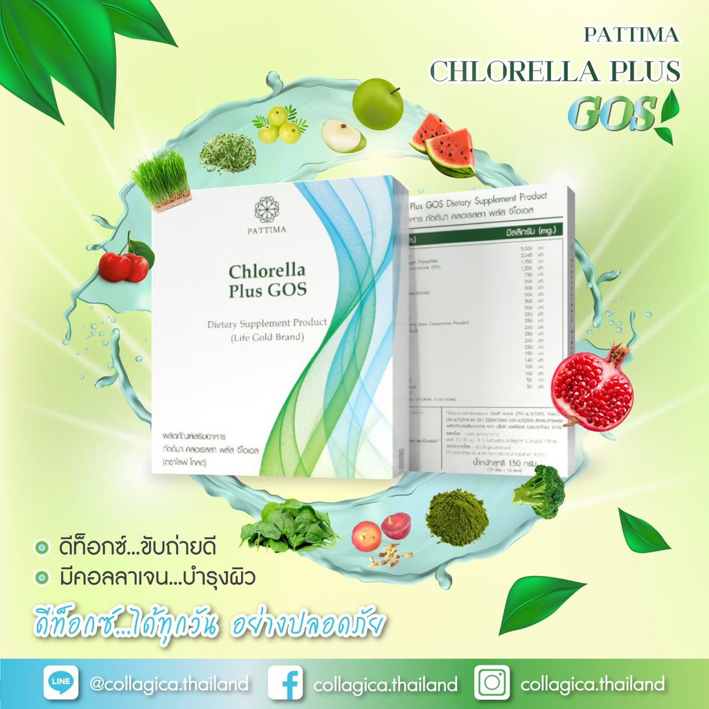 Pattima Chlorella Detox Fiber