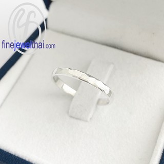 Finejewelthai แหวนเงิน-เงินแท้ 925-แหวนหมั้น-แหวนแต่งงาน-Silver-Wedding-Ring - R122800