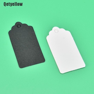 Qetyellow ป้ายแท็กกระดาษสําหรับแขวนป้ายราคา 100 ชิ้น