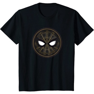 เสื้อยืดผ้าฝ้ายพรีเมี่ยม เสื้อยืด พิมพ์ลาย Marvel Spider-Man No Way Home สีดํา และสีทอง