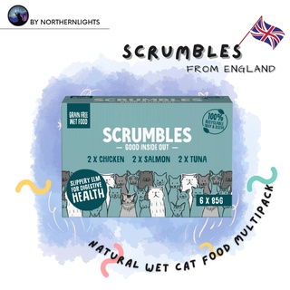 Scrumbles : อาหารเปียกแมว : Wet Cat Food Variety pack 6 X 85g