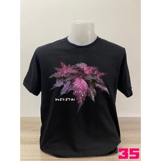 เสื้อยืดคอตตอนลายบอนสีรามเกียรติ์