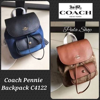 (พร้อมส่งสี Denim) เป้โค้ช PENNIE BACKPACK 22 C4122 IM/DENIM MULTI 002