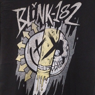 เสื้อยืดมือสอง Usa วงร็อค Blink - 182 Size M.อก19.5/ยาว26.5