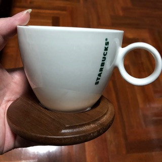 [ของแท้] พร้อมส่ง แก้ว Srarbucks รุ่น starbucks with wooden coaster