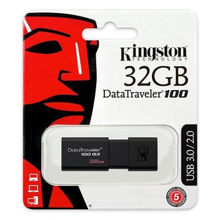 แฟลชไดร์ฟ KINGSTON 32 GBของเเท้.(DT100G3/32GB) USB3.0