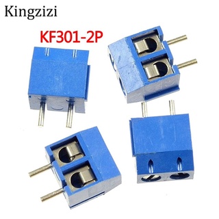 10 ชิ้น kf 301-2 p bit อุปกรณ์ขั้วต่อสายไฟ pcb terminal 5 . 08 มม.