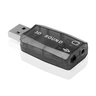 Ann อะแดปเตอร์แจ็ค USB เป็น 3 5 มม. USB 2 0 เป็นไมโครโฟน Aux การ์ดเสียงภายนอก 3D HFR8103 สําหรับ PC