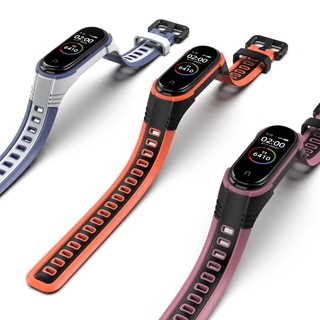 Mijobs Mi Band 5 4 3 สายรัด สไตล์ใหม่ X สําหรับ Xiaomi Mi Band สร้อยข้อมือซิลิโคน Mi Band 5 สาย สําหรับ Xiaomi Mi Band3 สายนาฬิกาข้อมือเข้ากันได้ Mi Band Strap Mi Band Strap Xiaomi Mi Band Strap M