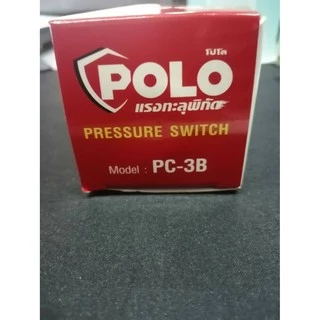 POLO สวิทช์แรงดัน POLO ทรงกระบอก สำหรับ ปั๊มน้ำ ( Pressure Switch ) รุ่น PC-3B แรงดัน 1.0-1.7 BAR และ 2.2-3.0 BAR