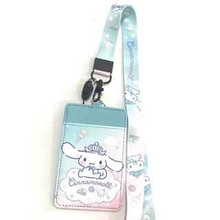 CINNAMOROLL BIG1 สายคล้องคอ สายคล้องบัตร ที่ใส่บัตร ซองใส่บัตร พร้อมสายคล้องคอ ลายCINNAMOROLL งานดี สวยงาม    PMYL SHOP