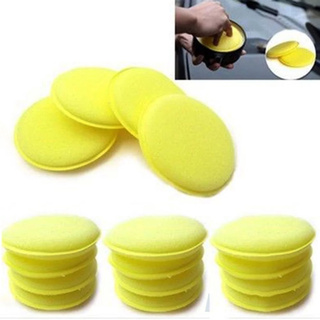 Car Auto Wax Polish Foam Sponge Hand Soft Wax Yellow Sponge Pad Waxing Towel Sponge Brush Car Paint Care Cleaning