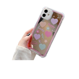 เคสโทรศัพท์มือถือ ซิลิโคน TPU พร้อมกระจก แฟชั่น สําหรับ iPhone pro max 11 pro max X Xr Xs max 7 8 Plus 13 12 pro max Mini