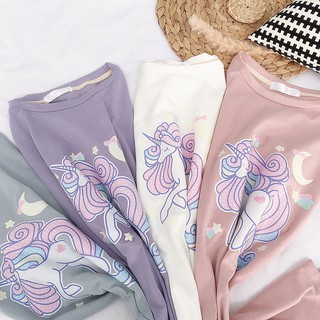 เสื้อยืด unicorn พร้อมส่ง