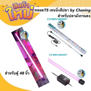 หลอดไฟตู้ปลา หลอดT5 เทนนิ่งสีปลา Chaning สำหรับมังกรแดง และปลาสีแดงขนาดสำหรับตู้ 48 นิ้ว