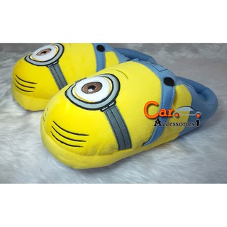 ลิขสิทธิ์แท้ 100% พร้อมส่ง! รองเท้าใส่ในบ้านมินเนี่ยนตาเดียว Minion