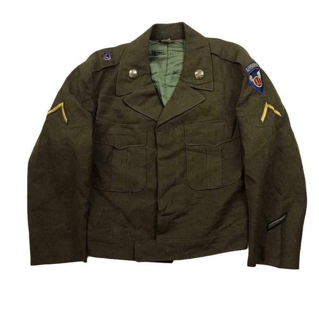 ชุดเครื่องแบบทหารสหรัฐอเมริกา ยุคสงครามโลกครั้งที่ 2 Vintage Original WW2 WWII US Army Jacket Unifor