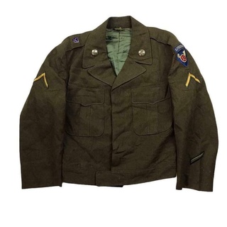 ชุดเครื่องแบบทหารสหรัฐอเมริกา ยุคสงครามโลกครั้งที่ 2 Vintage Original WW2 WWII US Army Jacket Uniform พร้อมเครื่องหมาย