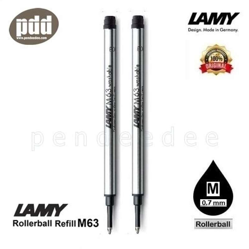 2 ชิ้น LAMY M63 ไส้ปากกาลามี่ โรลเลอร์บอล หมึกดำ น้ำเงิน – 2 pcs LAMY M63 Rollerball Pen Refill - Bl