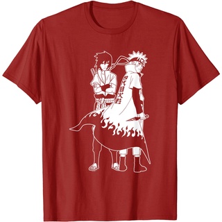 เสื้อยืดผ้าฝ้ายพิมพ์ลายแฟชั่น เสื้อยืด พิมพ์ลาย Naruto Shippuden Sasuke Outline สําหรับผู้ชาย