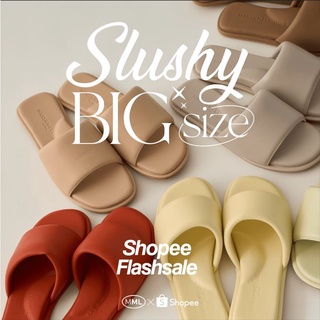 (ลด 45 Code: MARSH999 )  🔥 SLUSHY BIG SIZE 🔥 รองเท้าแตะสุขภาพ รองเท้าพื้นนิ่ม มีที่รับอุ้งเท้า