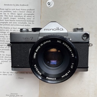 slr minolta sr7 พร้อมเลนส์ mc 50 mm f1.7