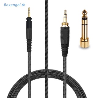 Rox สายเคเบิล Aux 6.35 มม. แบบเปลี่ยน สําหรับ Shure SRH840 SRH940 SRH440 SRH750DJ