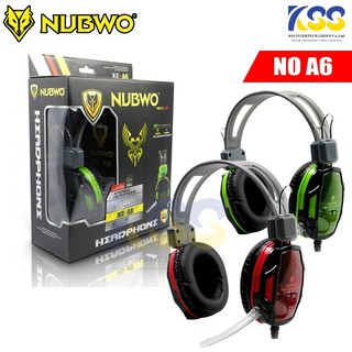 หูฟังเกมมิ่ง NUBWO A6 แจ็คเสียบ3.5มีไมค์ในตัว (พร้อมส่ง)