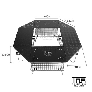 TNR spider table โต๊ะตะแกรงพับได้ / ตะแกรงเหล็ก / กระเป๋าใส่แผ่นตะแกรง