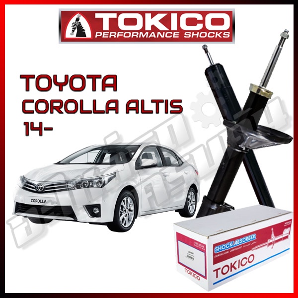 โช๊คอัพ TOKICO สำหรับ TOYOTA COROLLA ALTIS / ทุกรุ่น '2014-2018