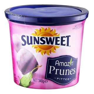 ลูกพรุน Sunsweet 340g ซันสวีท ลูกพรุนนำเข้าพรีเมี่ยม กระปุกอย่างดีไร้เมล็ด ผลไม้อบแห้ง ธัญพืช SUNSWEE Seedless Prune