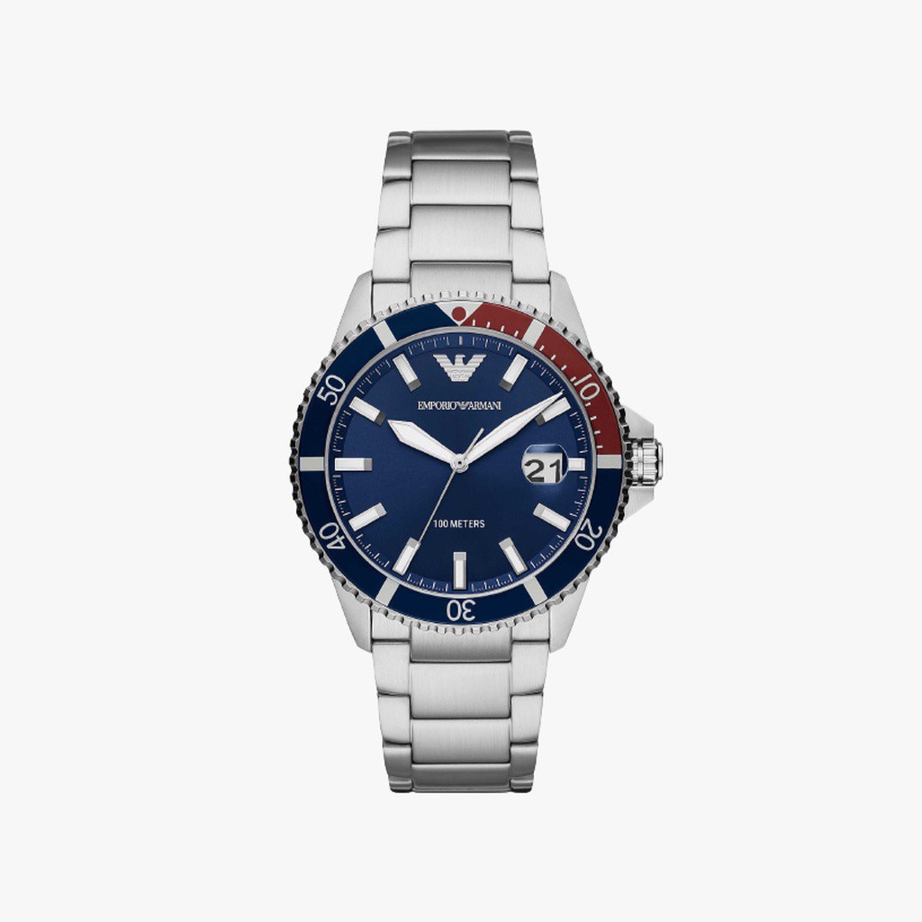 EMPORIO ARMANI นาฬิกาข้อมือผู้ชาย รุ่น AR11339 Diver Blue - Blue Dial