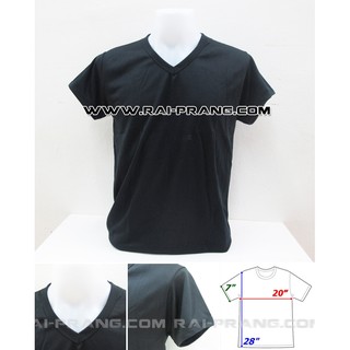 เสื้อซับใน เสื้อรองใน สีดำ คอวี (พร้อมส่ง)