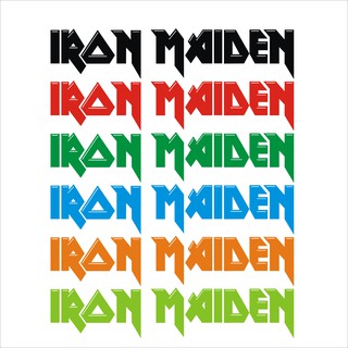 iron maiden สติกเกอร์ pvc กันน้ำ ขนาด 4 x 20 cm มีหลายสีให้เลือก ราคา 19 บาท