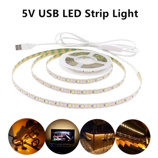 3M สายไฟ Led 5 V Usb 2835 Smd ยาว 50 ซม . 1 ม . 2 ม . 3 ม . 5 ม . สําหรับตกแต่ง