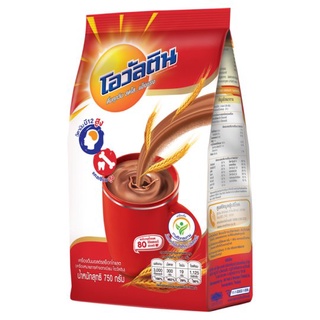 🔥แนะนำ!! โอวัลติน เครื่องดื่มมอลต์ รสช็อกโกแลต 750กรัม Ovaltine Chocolate Flavoured Malt Beverage 750g