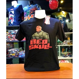 เสื้อยืดMarvel_ลิขสิทธิ์แท้ลายRedSkull.สีดำ(mvx-161)