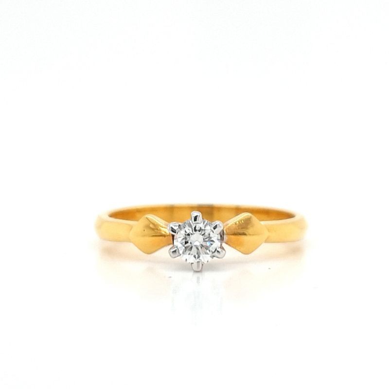 แหวนเพชรแท้ 0.19Cts. แหวนเพชรแท้ ทองแท้ แหวนแต่งงานงานทองแท้90% มีใบรับประกันทางร้านทุกชิ้น