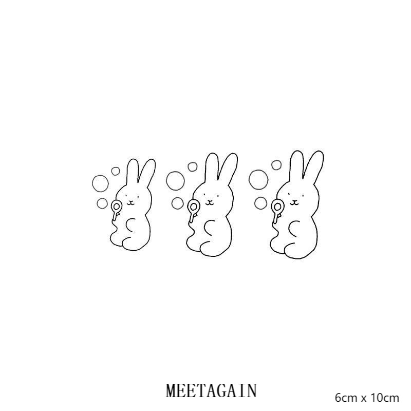 【MEET Magic Tattoo】สติกเกอร์รอยสักชั่วคราว กันน้ํา 6 ซม. x 10 ซม. 15 วัน M-023