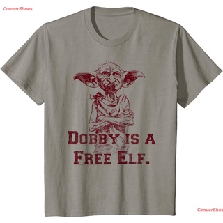 เสื้อยืดแขนสั้น Kids Harry Potter Dobby Is A Free Elf Portrait T-Shirt Mens Womens T-shirts