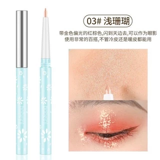 M204 Bobeini ดินสอเขียนขอบตา อายแชโดว์ อายไลเนอร์ สีชมพูแชมเปญ สีทอง ติดทนนาน