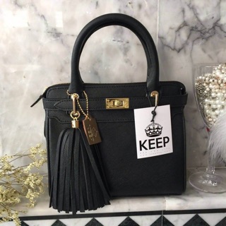 กระเป๋า KEEP saffiano office hand bag with frink key