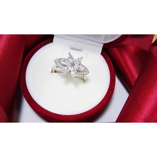 แหวนเพชร cz (cubic zirconia) รหัส R-02-0027-PC