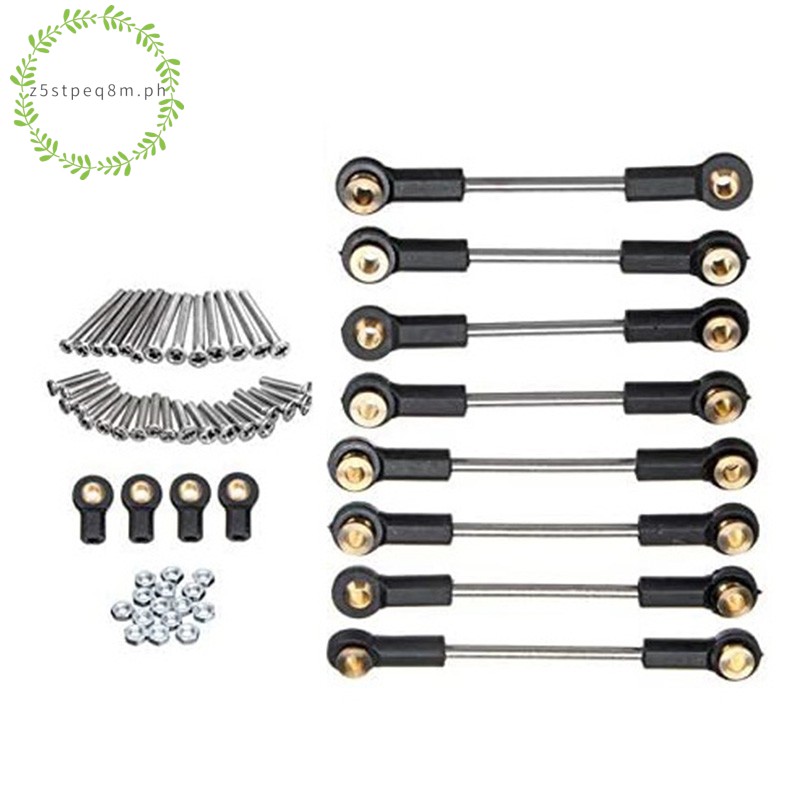 อัพเกรดอะไหล่โลหะ Suspension Toe Link Tie Rod ชุดสําหรับ WPL 1/16 C14 C24 RC รถอะไหล่