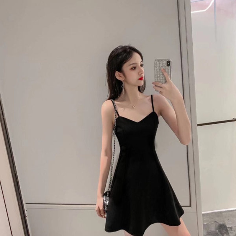 Korean-Style Sexy Nightclub Off-the-Shoulder Dress Was Thin Waist VNeck ...