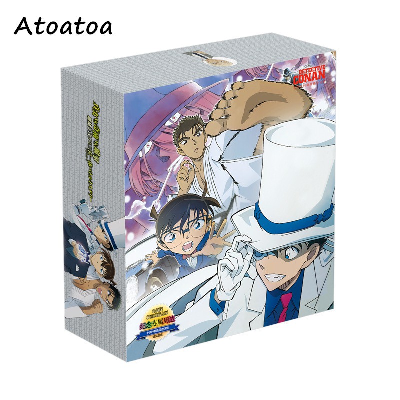 Anime detective conan Gift BOX toy Included Poster Keychain Postcards  bottle Bookmark Sticker Comic Book Storage Box gif | Shopee Thailand