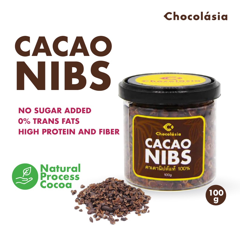 โกโก้นิบส์ ออร์แกนิค Cacao Nibs (Natural Process) (100g.) Superfood