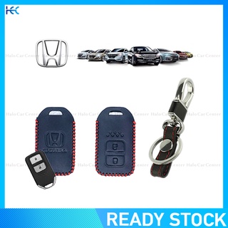 【Ready Stock】100% Genuine Leather Key Cover For Honda CRV HRV BRV JAZZ-2 Bottons