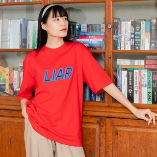 เสื้อยืดพิมพ์ลายแฟชั่น AMITY- Oversize  เสื้อโอเวอร์ไซส์ - Liar เสื้อยืดโอเวอร์ไซซ์ เสื้อยืด เสื้อOversize oversize เสื้